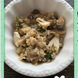 QUINOA CON POLLO Y CHAMPIÑONES
