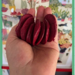 PANCAKES DE REMOLACHA Y MANZANA